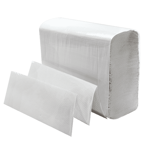multifold paper towels white