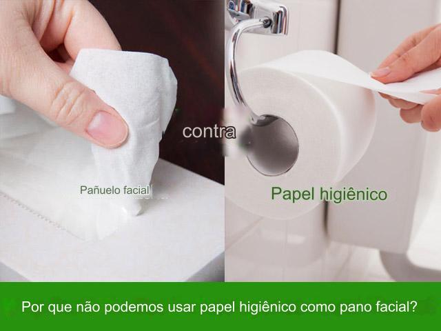 contra Pañuelo facial Papel higiênico Por que não podemos usar papel higiênico como pano facial?